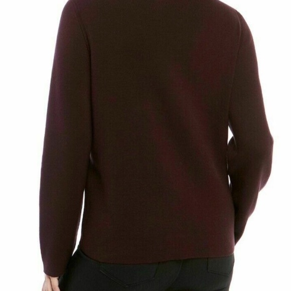 298.00 NWT EILEEN FISHER XS SILK BLEND FUNNEL NECK TOP/SWEATER CASIS - Picture 8 of 9